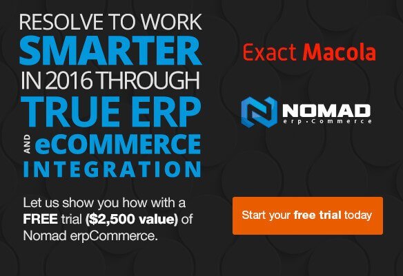 Free trial of Nomad erpCommerce for Exact Macola ERP users