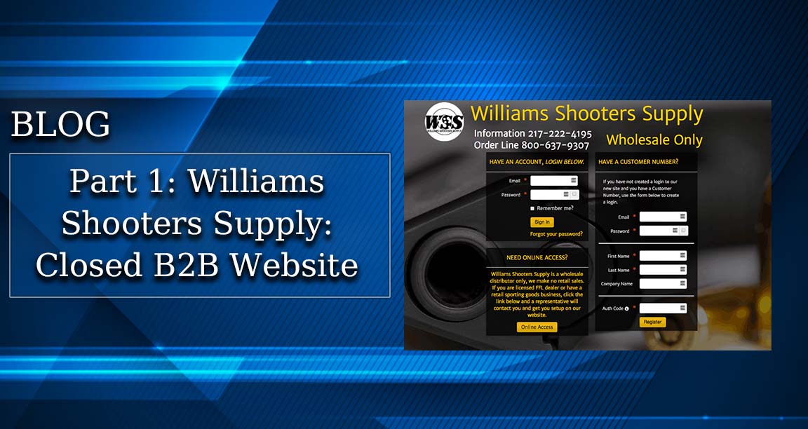Williams Shooters Supply: Closed B2B eCommerce Website
